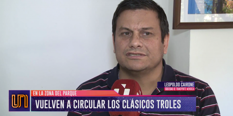 Vuelven a circular los troles en Mendoza 