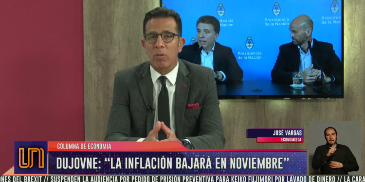 Dujovne aseguró que en noviembre la inflación será más baja