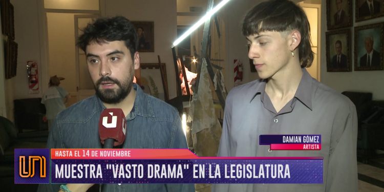 La muestra "Vasto Drama" se expone en la Legislatura