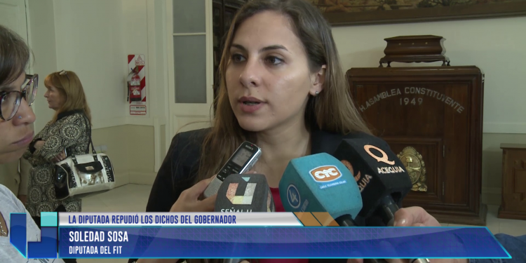 Femicidios: Soledad Sosa repudió los dichos del gobernador