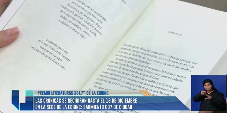 "Premio literaturas 2017" de la EDIUNC