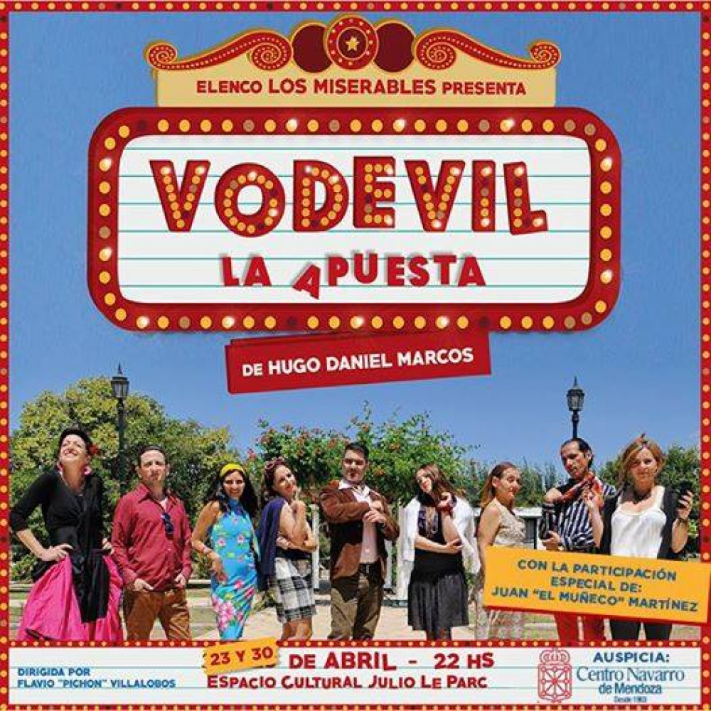 Vodevil, "la apuesta" a una comedia de enredos