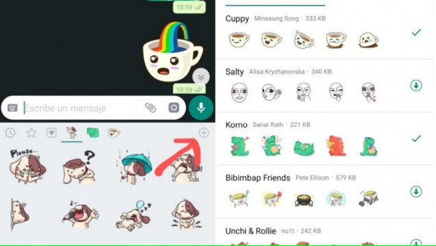 imagen Ya se pueden usar en WhatsApp divertidos stickers