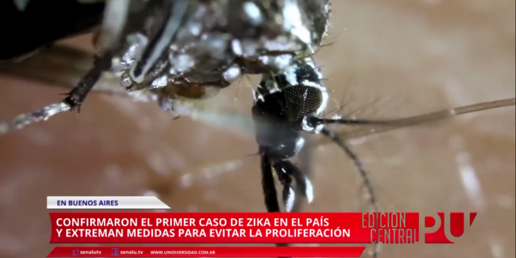 Primer caso de Zika en el país