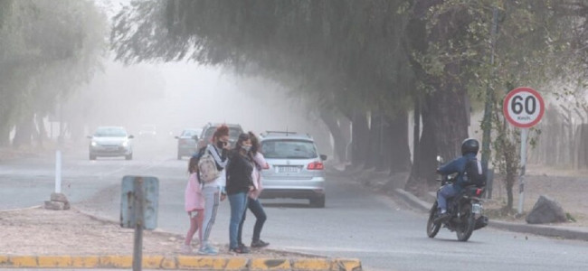 Suspendieron las clases presenciales en el turno tarde por el viento zonda 